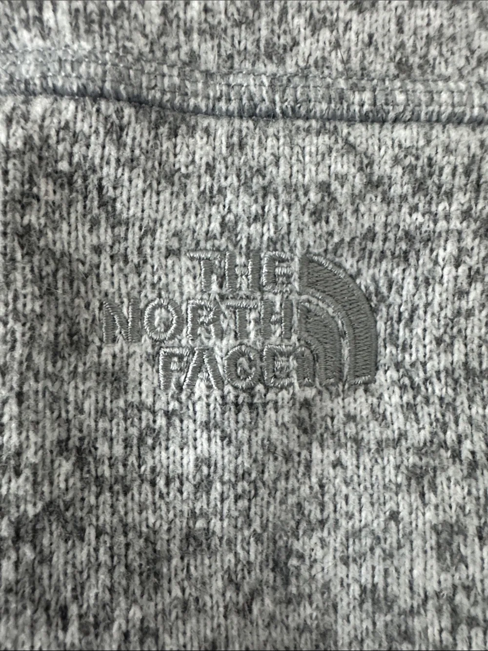 The North Face Men's Heather Gray Full-Zip Fleece Jacket